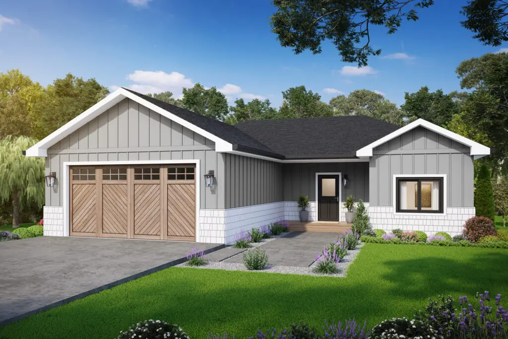 The Alpine floor plan offered by Harvell Homes in in Powell Wyoming