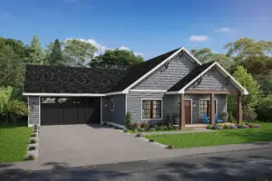 The Timber floor plan offered by Harvell Homes in in Powell Wyoming