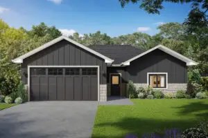 The Summit floor plan offered by Harvell Homes in in Powell Wyoming