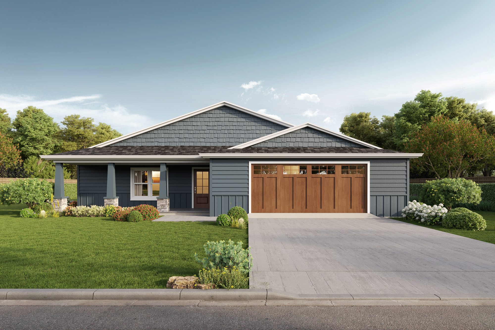 Rendering of The Pahaska 2 Floor Plan Offered by Harvell Homes in Powell, Wyoming