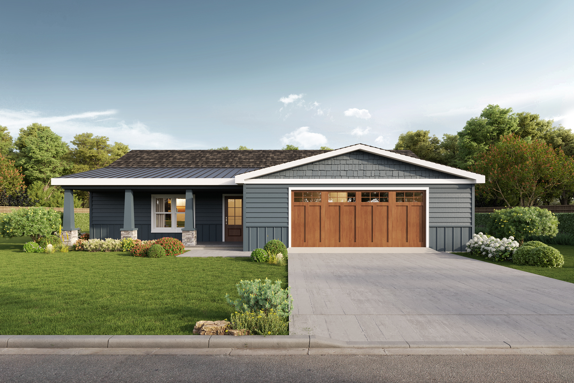 Rendering of The Pahaska 3 Floor Plan Offered by Harvell Homes in Powell, Wyoming