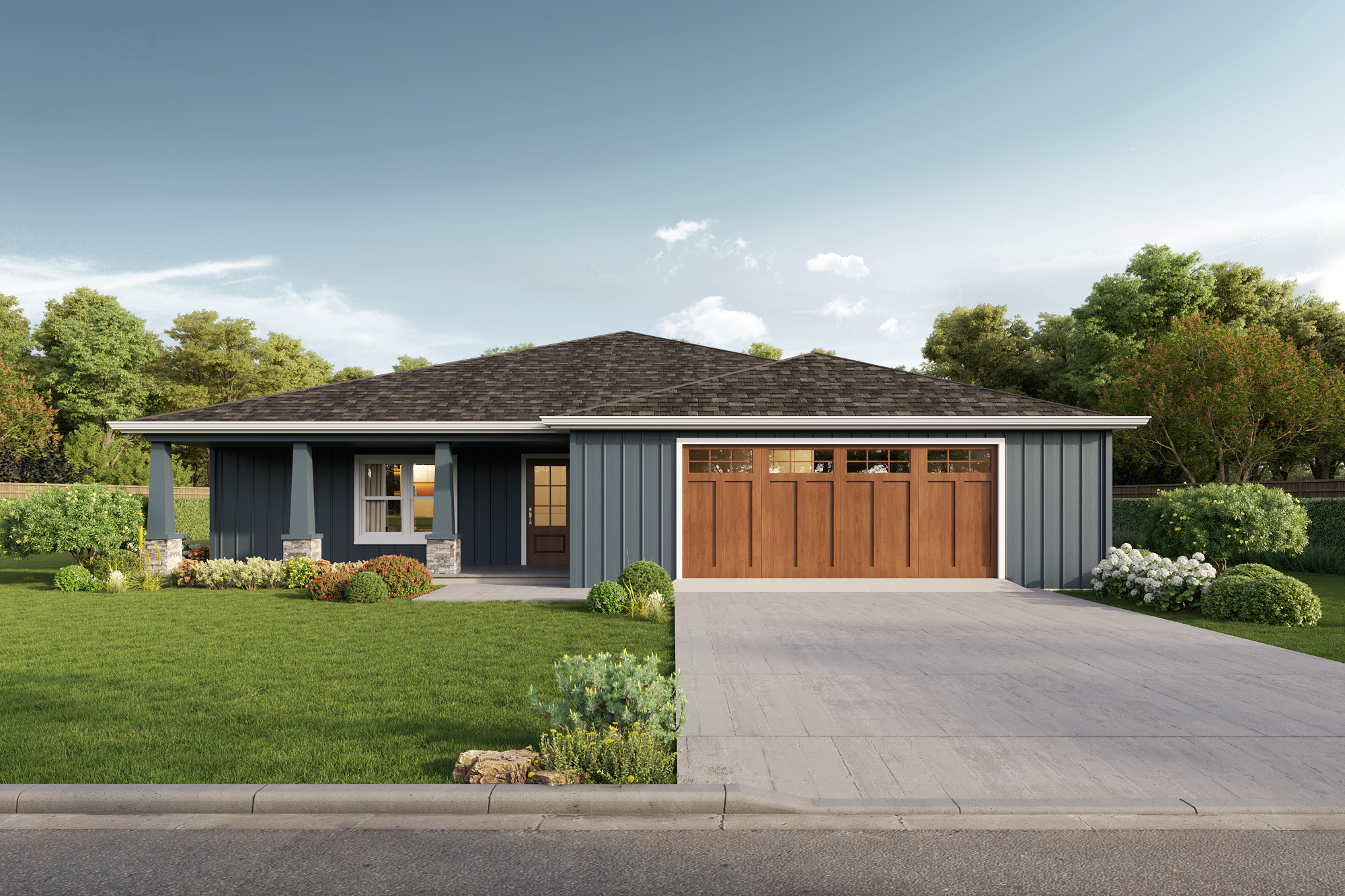 Rendering of The Pahaska 4 Floor Plan Offered by Harvell Homes in Powell, Wyoming