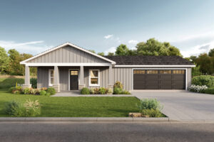 Rendering of The Boulder 1 Floor Plan Offered by Harvell Homes in Powell, Wyoming